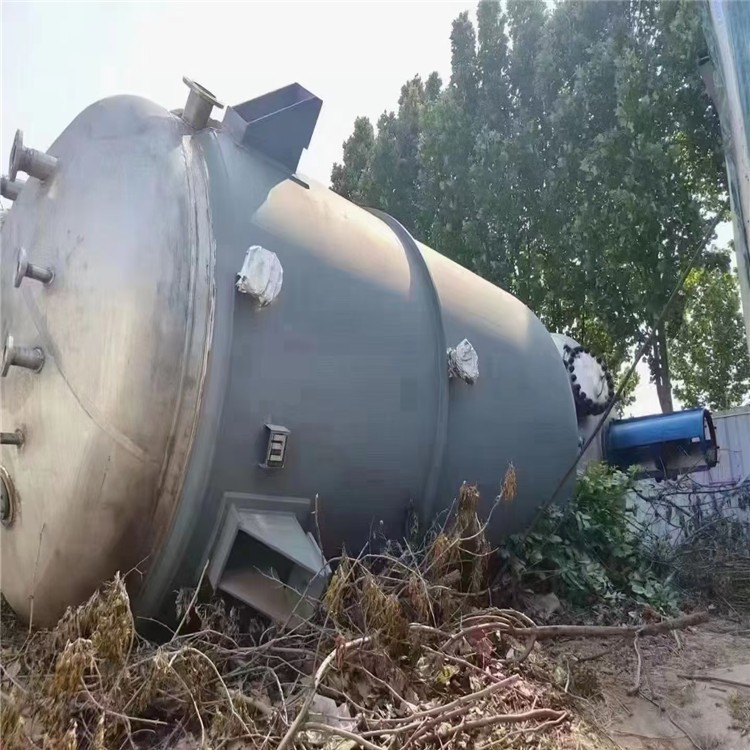 二手30立方不銹鋼內盤管反應釜轉讓 出售二手30噸不銹鋼反應釜 二手反應釜廠家