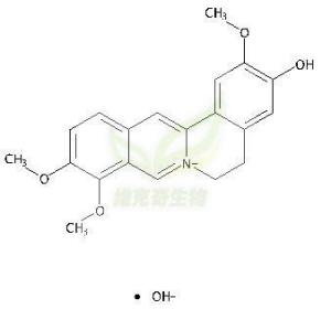 Jatrorrhizine Hydroxide CAS号:483-43-2 产品图片