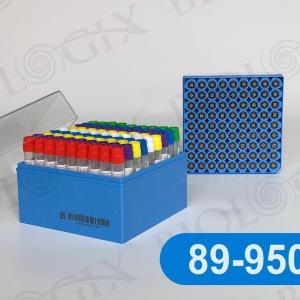 Biologix巴罗克5ml外旋冻存管蓝色盖+3.75in冻存盒81格6袋/盒2盒/箱89-9503