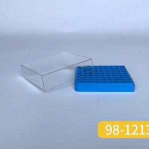 Biologix巴罗克2英寸蓝色侧面带二维码+直读码 扫描冻存盒98-1213