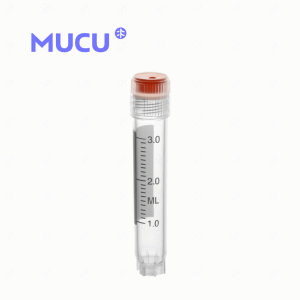 MUCU 外旋可立4mL冻存管 管盖一体灭菌 盖子含O型圈 样品管