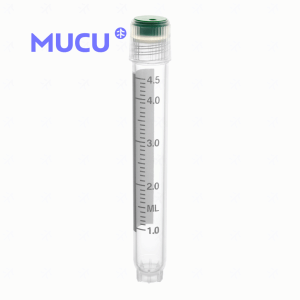 MUCU  4.0ml外旋圆底不可立，蓝盖管盖一体 耐高温高压灭菌可反复冻融 PP材质