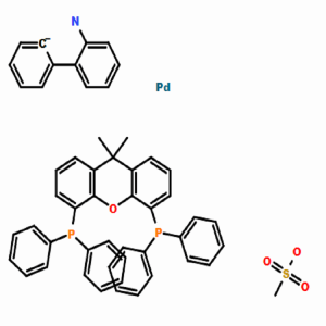 甲烷磺酸[9,9-二甲基-4,5-双(二苯基膦)呫吨][2'-氨基-1,1'-联苯]钯(II)二氯甲烷加合物