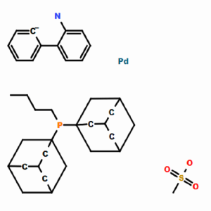 甲磺酸[正丁基二(1-金刚烷基)膦](2-氨基-1,1'-联苯-2-基)钯(II)，CAS:1651823-59-4，常备现货，科研产品，高校研究所 先发后付 