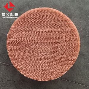 萍鄉科隆 為客戶定制一批 電解銅絲網波紋填料