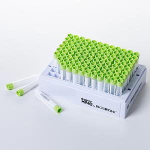Biologix巴罗克 1.4ml外旋冻存管绿色盖双色注塑四码合一+SBS板架白色 96套/袋20袋/箱89-5142