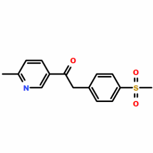 2-(4-甲磺酰基苯基)-1-(6-甲基吡啶-3-基)-乙酮CAS221615-75-4（自有实验室，优势产品常备库存）