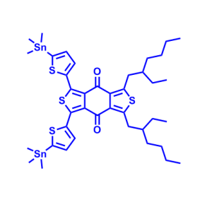 1,3-双(2-乙基己基)-5,7-双(5-(三甲基锡基)噻吩基)苯并[1,2-C:4,5-C']二噻吩-4,8-二酮 CAS号:2111948-40-2科研专用 常备现货 高校及研究所 先发后付