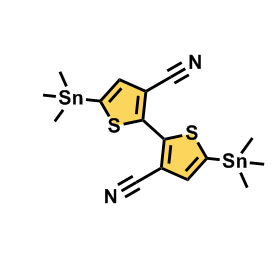 5,5'-双(三甲基锡烷基)-[2,2'-联噻吩]-3,3'-二甲腈 CAS号:2119752-09-7科研专用 质量保证 高校及研究所 先发后付