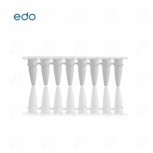 EDO 0.2mlPCR 光学平盖八联管 八连排管白色管不可拆 高管8连管 产品图片