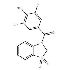 3-(3,5-二氯-4-羟基苯甲酰基)-1,1-二氧代-2,3-二氢-1,3-苯并噻唑 CAS：1285572-51-1
