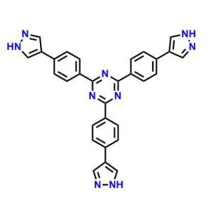 2,4,6-三(4-(1H-吡唑-4-基)苯基)-1,3,5-三嗪 CAS号:2396570-49-1科研专用 质量保证 高校及研究所 先发后付
