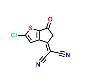 2-(2-氯-6-氧代-5,6-二氢-4H-环戊二烯并[B]噻吩-4-亚基)丙二腈 CAS号:2458113-91-0科研专用 质量保证 高校及研究所支持货到付款