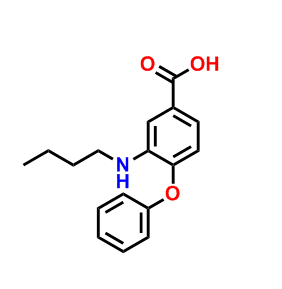 苯甲酸,3-(丁基氨基)-4-苯氧基- CAS号:105641-65-4科研专用 质量保证 高校及研究所支持货到付款