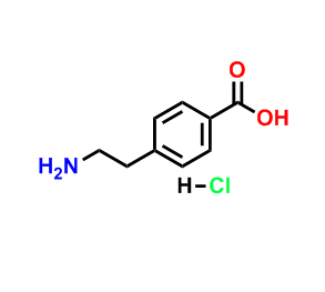 4-(2-氨基乙基)苯甲酸盐酸盐 CAS号:60531-36-4科研专用 质量保证 高校及研究所支持货到付款