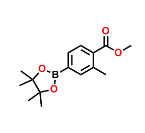 2-甲基-4-(4,4,5,5-四甲基-1,3,2-二氧硼杂环戊烷-2-基)苯甲酸甲酯 CAS号:525362-07-6 科研产品 量大从优 高校及研究所 先发后付