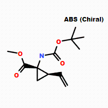 (1R,2S)-1-((叔丁氧基羰基)氨基)-2-乙烯基环丙烷甲酸甲酯159622-09-0；