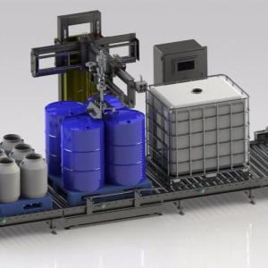 1000LIBC吨桶化学液体包装机 半自动包装机设备生产厂家