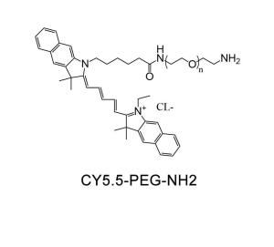 CY5.5-聚乙二醇-氨基 ;CY5.5-PEG-NH2产品图片