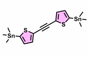 1,2-双(5-(三甲基锡基)噻 吩-2-基)乙 炔 CAS号：1610057-24-3 科研产品 自有实验室研发