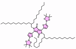 2,5-二(2-癸基十四烷基)二(5-硼酸频哪醇酯噻 吩基)-吡 咯并吡 咯二酮 cas：1412448-63-5 