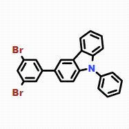 3-(3,5-二溴苯基)-9-苯基-9H-咔唑CAS号1345021-52-4；（科研试剂/现货优势供应，质量保证）