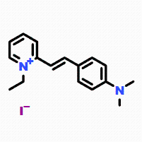 2-[4-(二甲氨基)苯乙烯基]-1-乙基碘化吡啶CAS号3785-01-1；分析试剂/质量保证