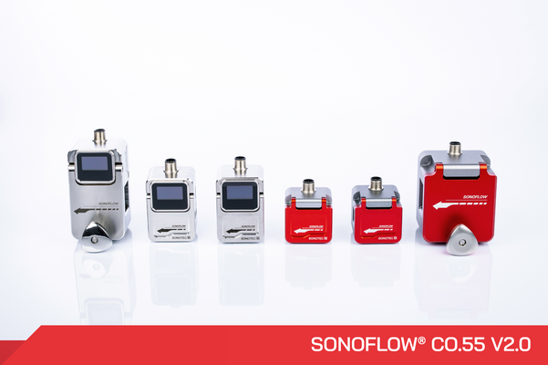 sonotec超声波外夹式流量计SONOFLOW®CO.55用于实验室