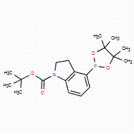 4-(4,4,5,5-四甲基-1,3,2-二噁硼烷-2-基)吲哚啉-1-羧酸叔丁酯1235451-62-3;现货供应