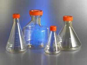 Corning康宁 三角培养瓶1000ml 43mm颈瓶直径 透气盖 PC材质灭菌 431147