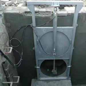 手动插板门水渠闸门电动气动一体式闸门不锈钢排水闸门