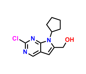 2-氯-7-环戊基-7H-吡 咯并[2,3-d]嘧啶-6-甲 醇（瑞博西尼中间体） CAS:1374639-77-6