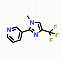 3-[1-甲基-4-(三氟甲基)-1H-咪唑-2-基]吡啶CAS号63875-04-7  科研试验用