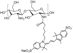 CY3/CY5/CY5.5/CY7-Chitosan 花菁染料红色/绿色/蓝色荧光标记壳聚糖
