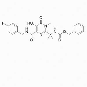 [1-[4-[[(4-氟苄基)氨基]羰基]-5，6-二羟基嘧啶-2-基]-1-甲基乙基]氨基甲酸苄酯