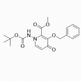 3-（苄氧基）-1-（（叔丁氧羰基）氨基）-4-氧代-1,4-二氢吡啶-2-羧酸甲酯 产品图片